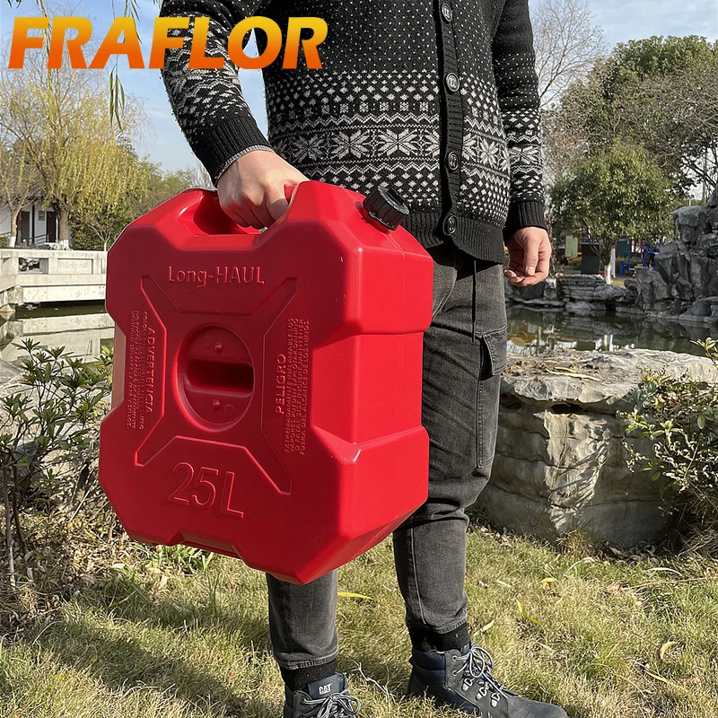 For Car Motorcycle 25L Fuel Tanks Plastic Petrol Cans Car Jerry Can Gas Can Spare Container Anti-static Gasoline Oil Canister