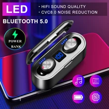 F9 TWS беспроводные наушники Bluetooth 5,0 сенсорные, кнопки управления беспроводные наушники HD стерео наушники Hifi игровая гарнитура
