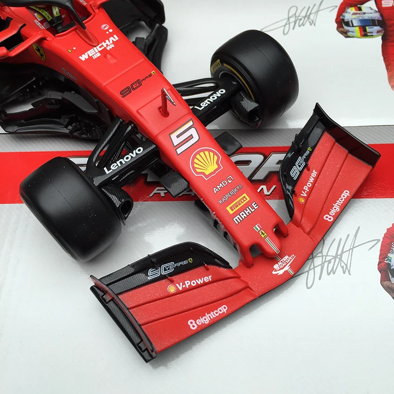 Bburago 1:18 1/18 Ferrari SF90 Vettel No5 Формула 1 F1 гоночный автомобиль Транспортное средство литье под давлением дисплей Модель Игрушки для мальчиков