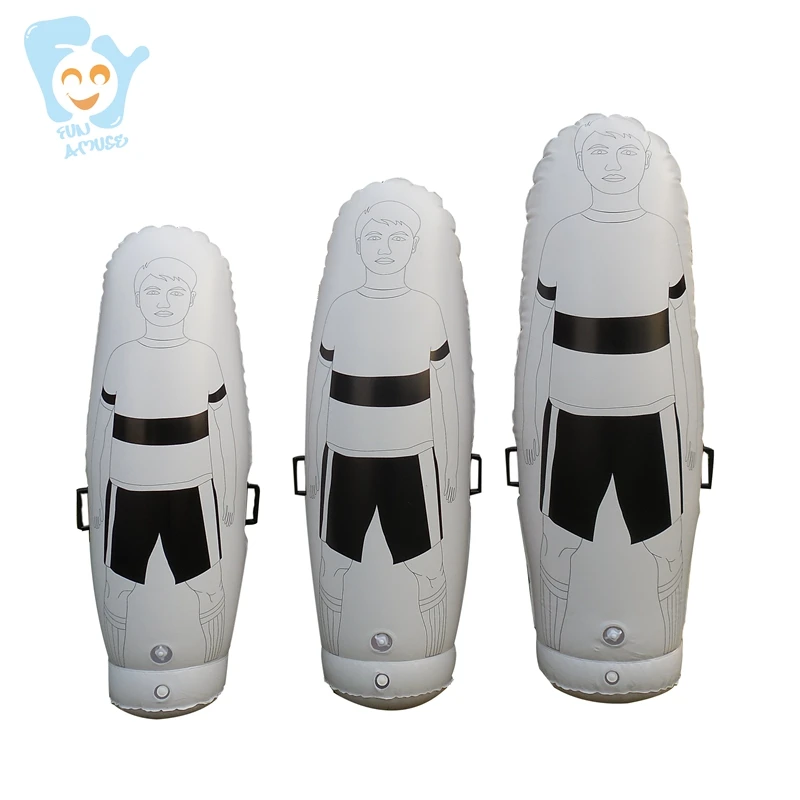 2m/1.8m/1.6m Adult Child Inflatable Football Dummy Soccer Mannequin for Free Kick Defender Wall Training