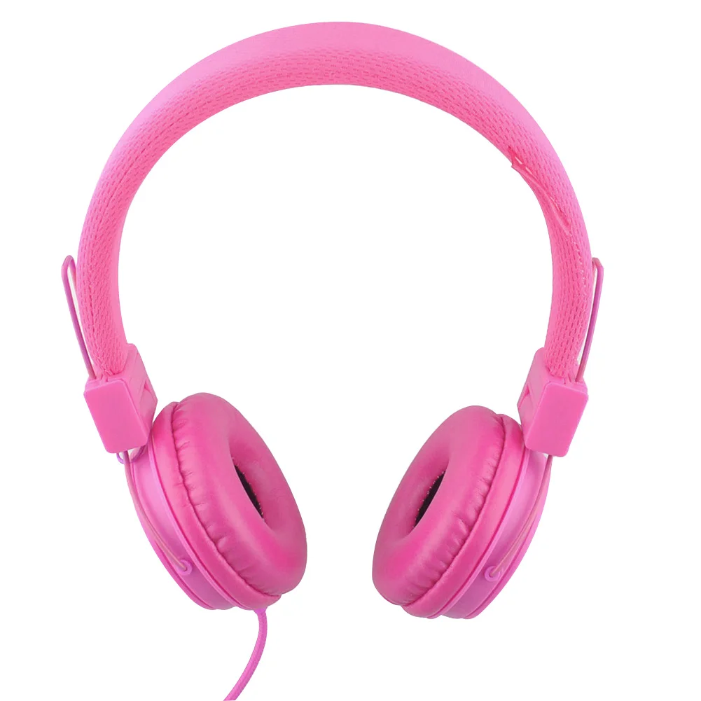 Children Wired Cord On Ear Built in Mic Stereo Kids Adjustable Headphones Foldable Headset E H004