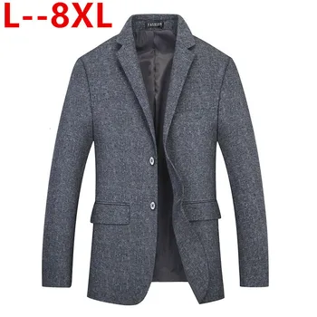 

10XL 8XL 6XL 5XL 2019 New Arrival Brand Clothing Jacket Men's Plaid Suit Jacket Men Blazer Fashion Slim Male Casual Blazers Men