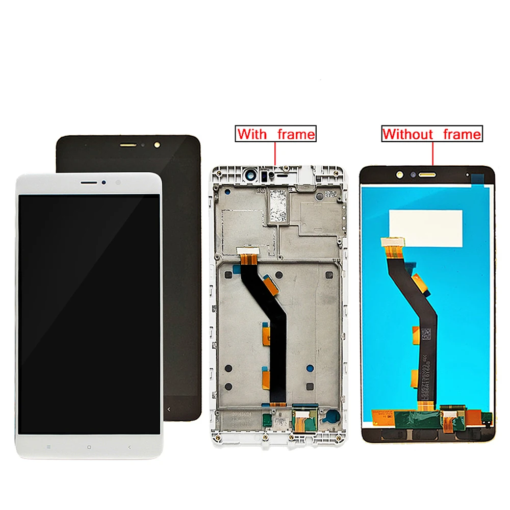 Оригинальный 5 7 "дисплей для XIAOMI Mi 5S Plus рамка сенсорного ЖК-экрана дигитайзер