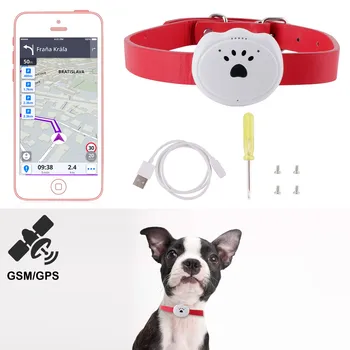 

Mini Pet Dogs real-time GPS Tracker GSM WiFi LBS Locator Real Time Tracking Dog Collar Pet Cat Dog Anti-lost Geofence Device