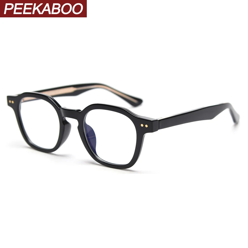 Квадратные очки peekabo tr90 в Корейском стиле серые прозрачные оправе для мужчин