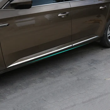 

Lsrtw2017 Car Door Edge Strip Trims for Skoda Superb Octavia A7 2015 2016 2017 2018 2019 2020 Interior Accessories Chrome Auto