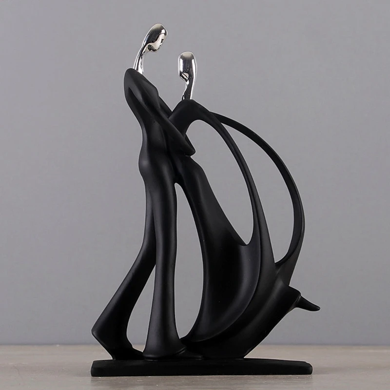 

Modern Abstract Black Human Body Statue Home Decoration Wedding Gift Creative Living Room Office Porch Wine Cabinet Decoration