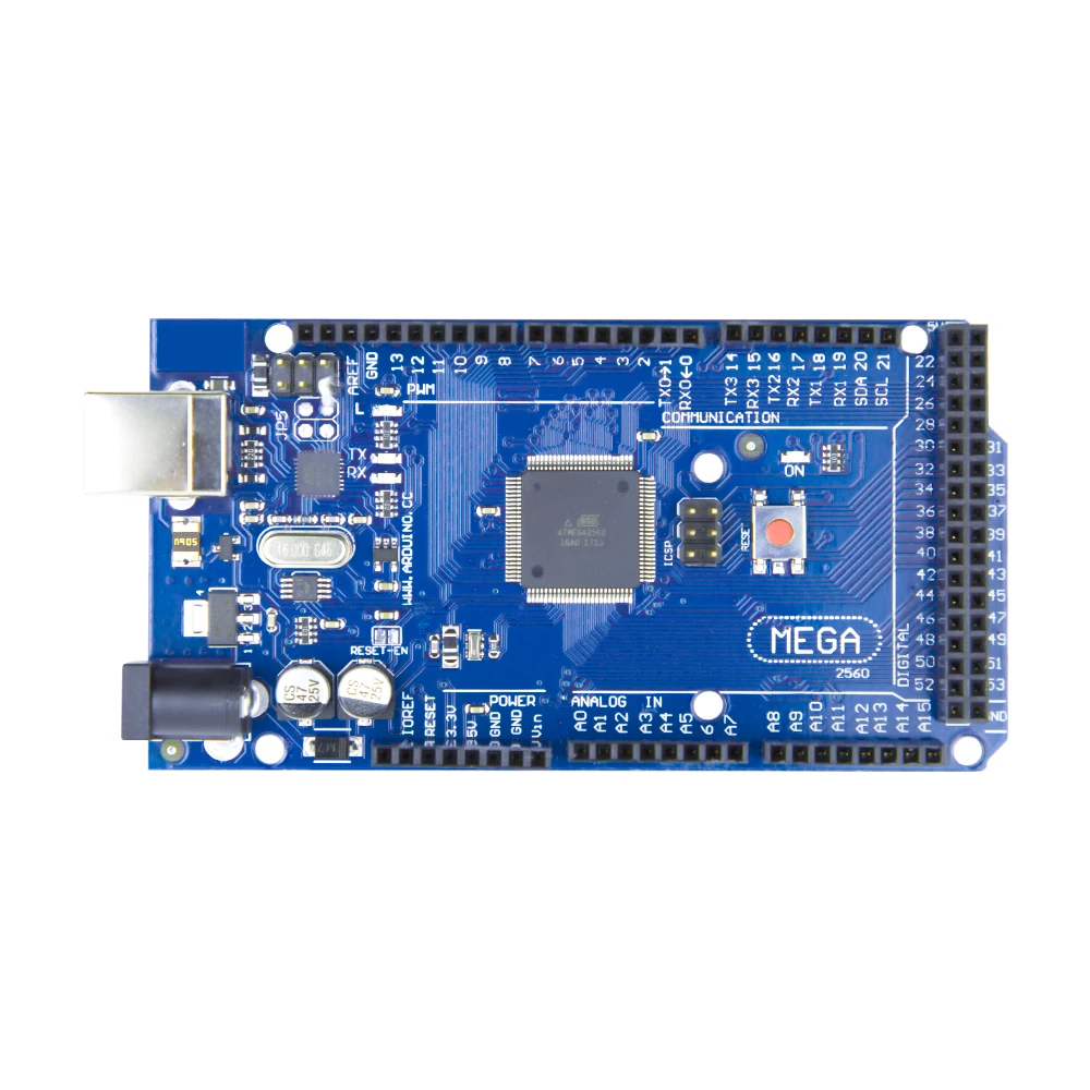МЕГА 2560 R3 плата 2012 офциальная версия с ATMega 2560 ATMega16U2 чип для Arduino ИС формирователя с оригинальной розничной коробкой