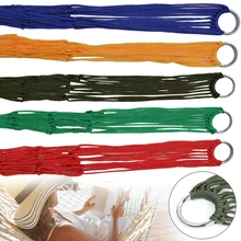 

100% Brand New Nylon Portable Mesh Sturdy High Quality Hammock Hanging Sleeping Bed Swing Apply To Outdoor Beach Travel Camping