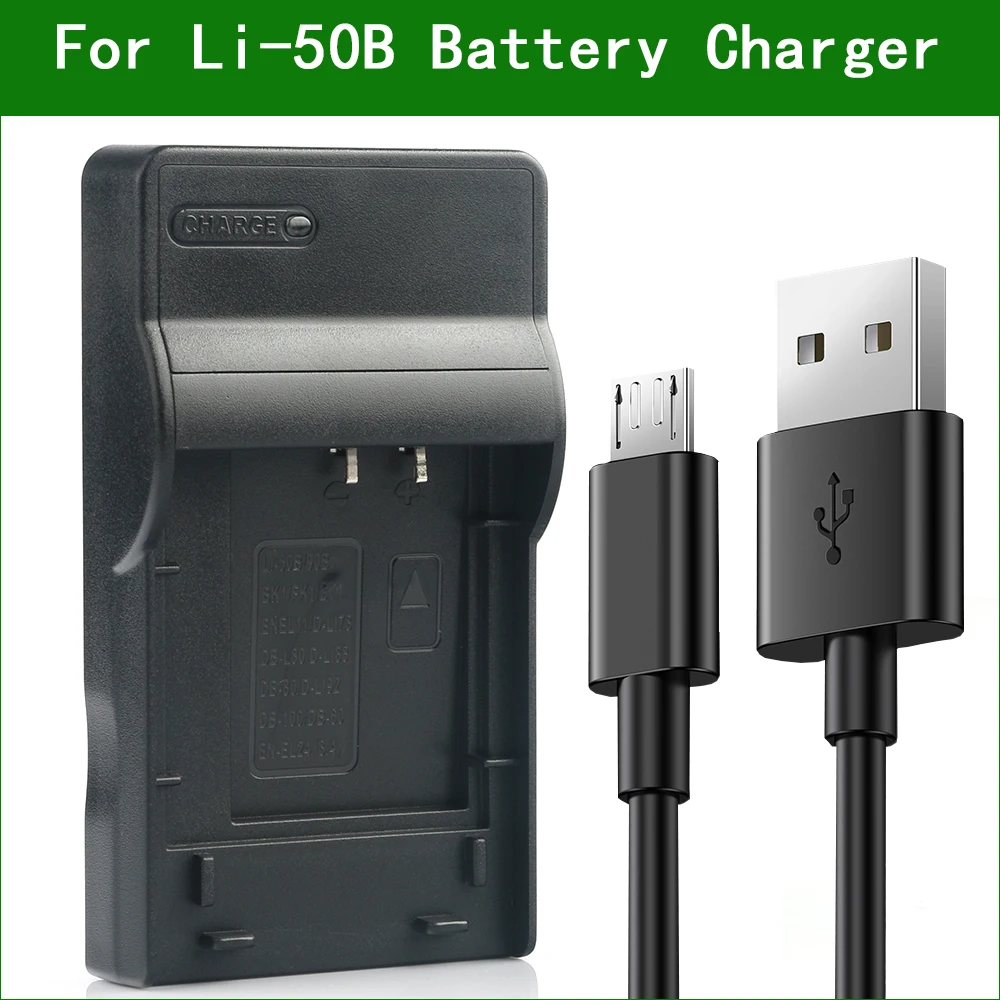 LI 50B Li 50C цифровой Камера Батарея Зарядное устройство для камеры Olympus TG 805 810 820 830 850