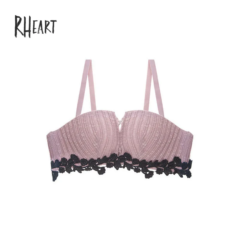 Женский бесшовный бюстгальтер без косточек Roseheart красный с хлопковой подбивкой A