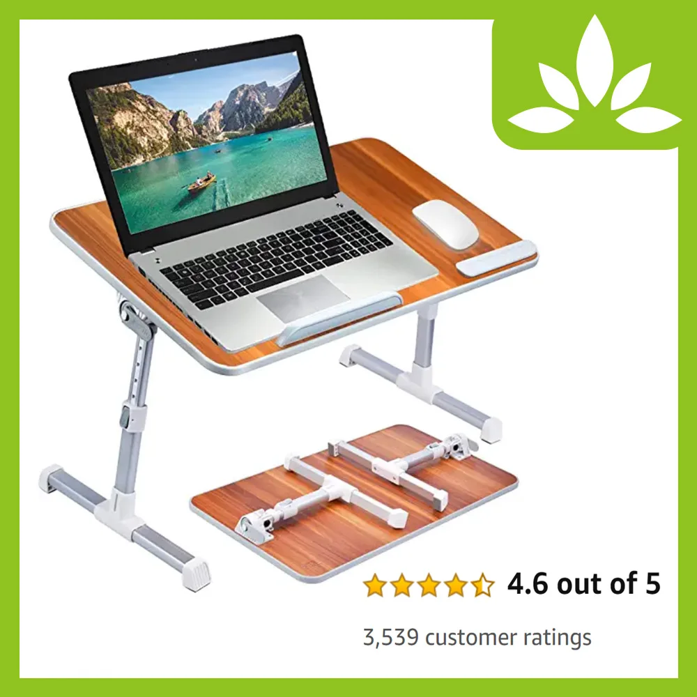 Avantree Adjustable Laptop Bed Coach Table Portable Standing Desk