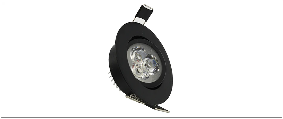 LEDIARY 110V-220V LED Spot Downlights 3W 55mm Hole White/Silver/Black Indoor Living Room Down Lights led Ceiling Recessed Lamp
