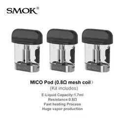 Оригинальный SMOK Mico Pod картридж обычная сетка в рулонах катушка керамическая спиральная электронная сигарета mico pod Комплект VS novo/infinix vape