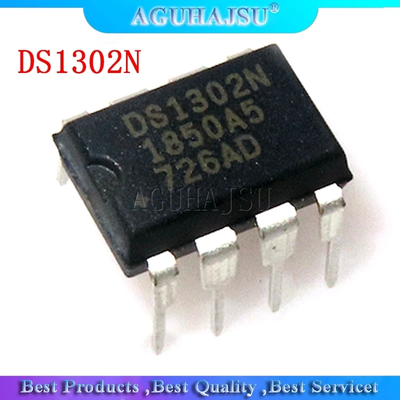 10 шт. DS1302N DIP8 микросхема для подзарядки с таймером DS1302 DIP новый оригинальный |