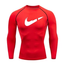 Тренировочный костюм для бега, бренд, быстросохнущая футболка, колготки, термобелье, костюм, Мужская Спортивная Лига