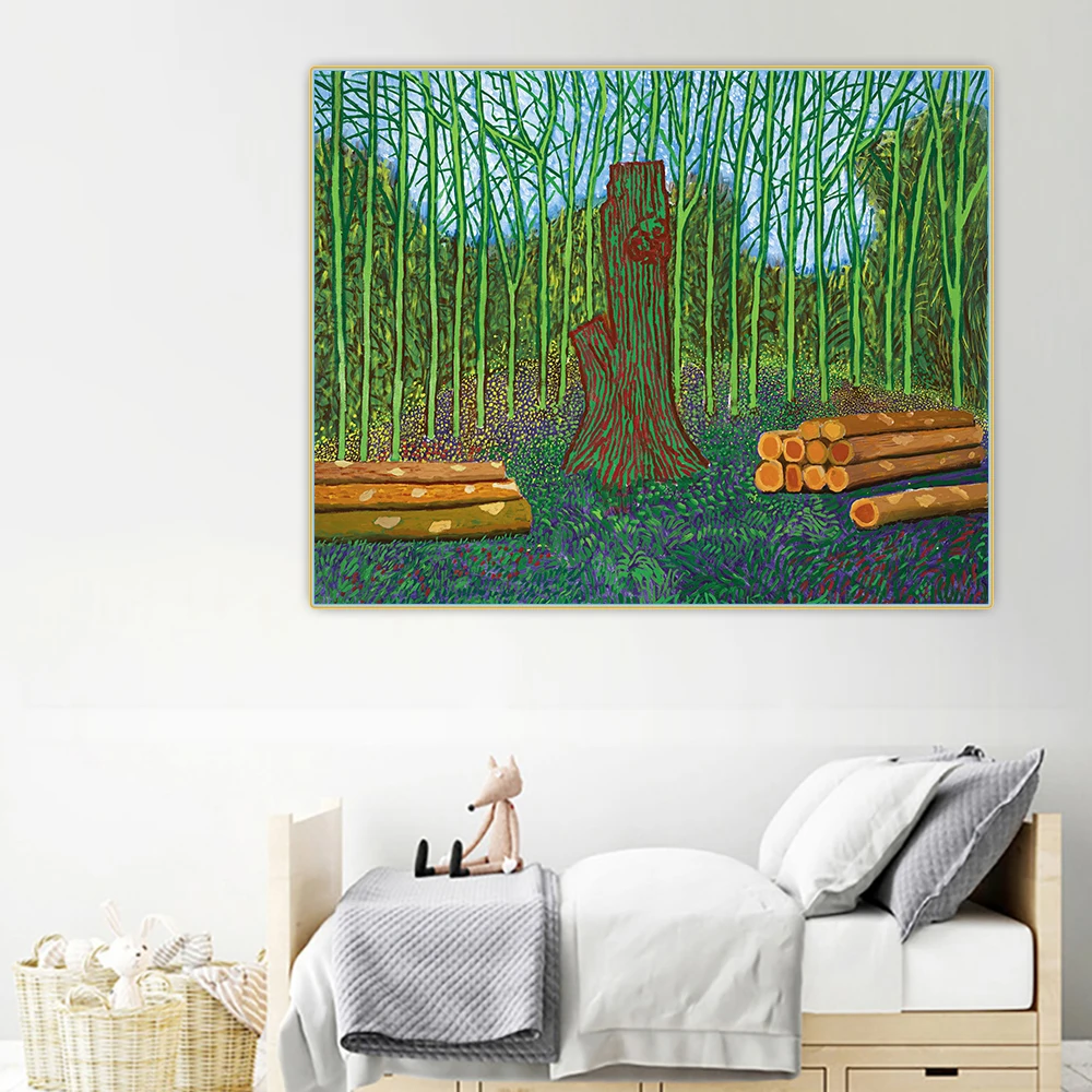 Citon David Hockney 》 выложенные деревья картина маслом на холсте художественный постер
