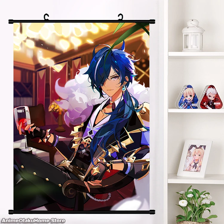 Anime jogos genshin impacto kaeya diluc hd impressão da parede pintura  cartaz decoração para casa arte decorativa collectible presentes decoração  do quarto - AliExpress