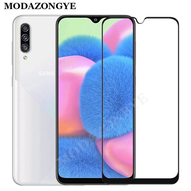 Защитное стекло для Samsung Galaxy A30S полное покрытие закаленное A50S A307 A507 A107 | Мобильные