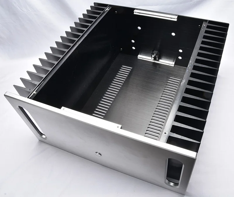 Full aluminum DIY 4320 power amplifier chassis class A enclosure big heatsink HIFI box