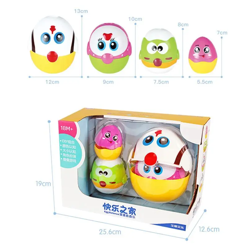 Развивающие игрушки яйцо матрешки для малышей, Дошкольное обучение укладки Игрушки для маленьких девочек и мальчиков 634F