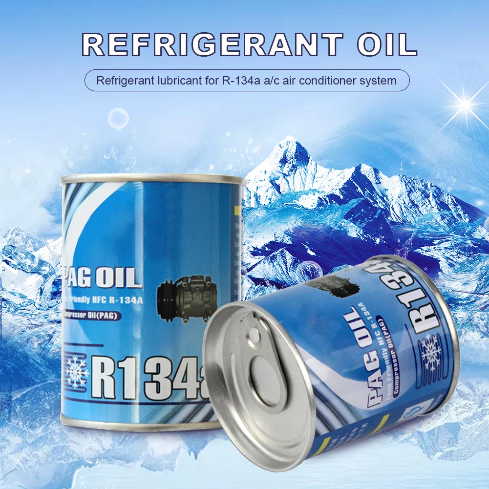 70ML Automotive R134a Refrigerant Oil Compressor Oil for Car Truck Bus Automotive A/C AC Air Conditioning System Refrigerant