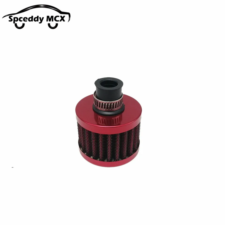 thumbnail image 2 of TASAN RACING 12MM Air Filter Cold Air Intake Filter Breather Turbo Vent Universal Air Intake Filter Cleaner Red 2 of 11