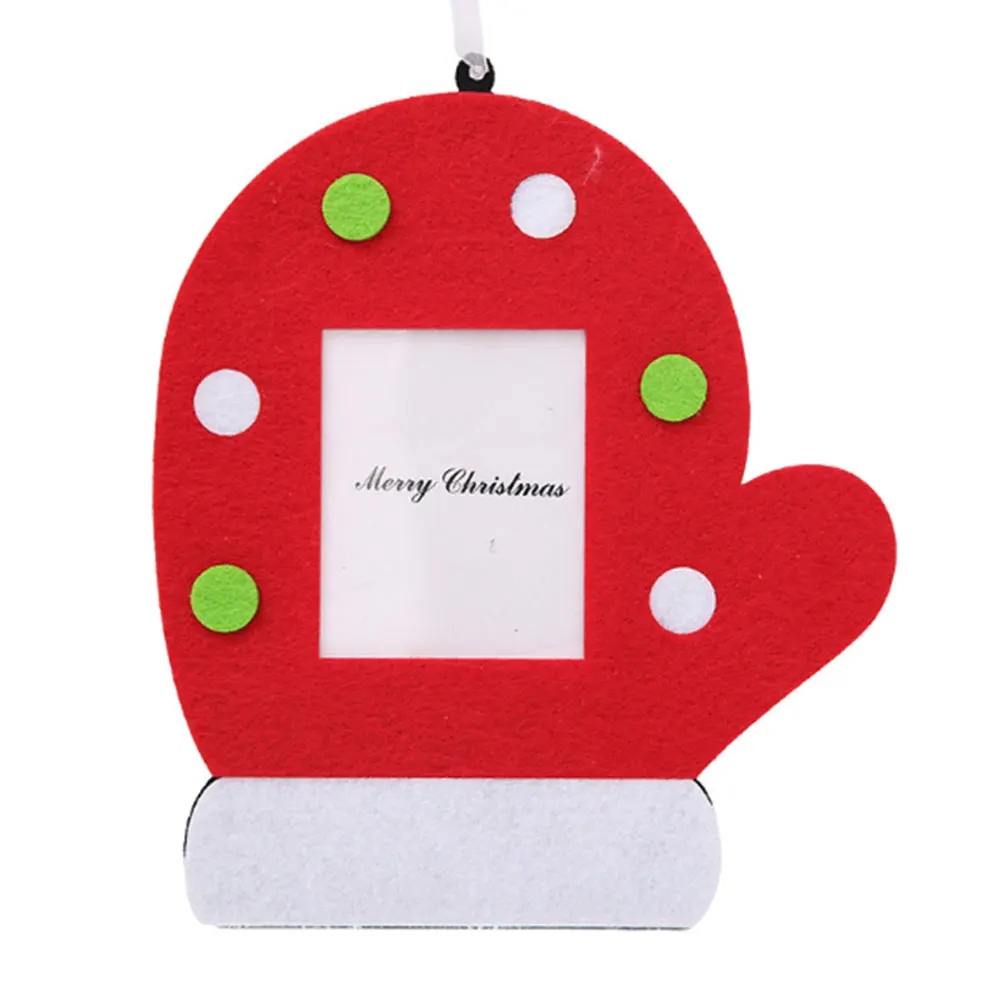 Glove Fashion Latex Christmas Photo Frame Album Tree Ornaments Table Decorations - Цвет: Glove