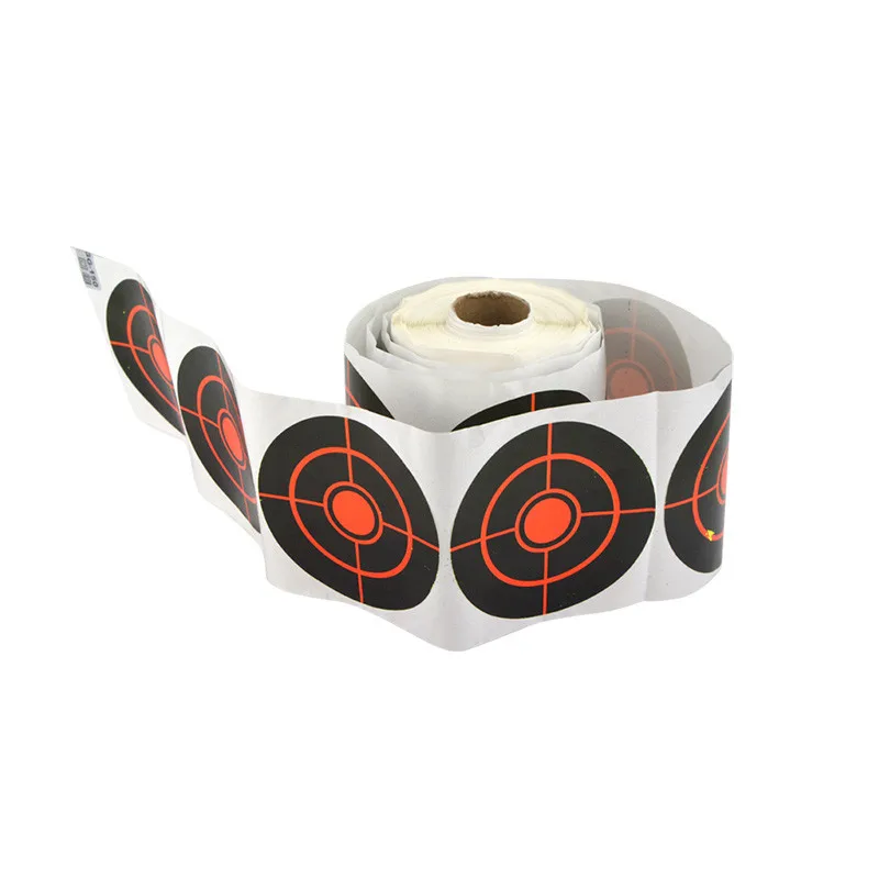 250 шт./рулон для стрельбы из лука Splatter Targets клейкая бумага наклейка 7 5 см мишени