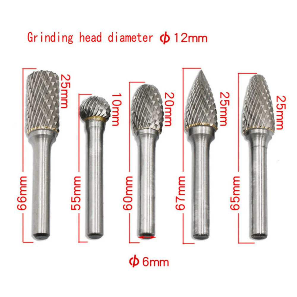 

Supplies Rotary Burrs Tungsten steel 1/4\\\\\\\" round shank Drill bit Carving
