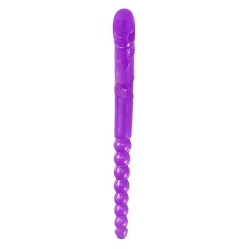370mm Extra Long Soft Double Head Dildo Toy For Adult Flexible  Jelly Vagina Anal Women Gay Lesbian Ended Dong Penis Artificial 6