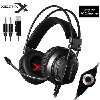 

XIBERIA V10 Gaming Headphones casque Computer Stereo Game Headset with Microphone Mic LED Light For PC Gamer fone de ouvido