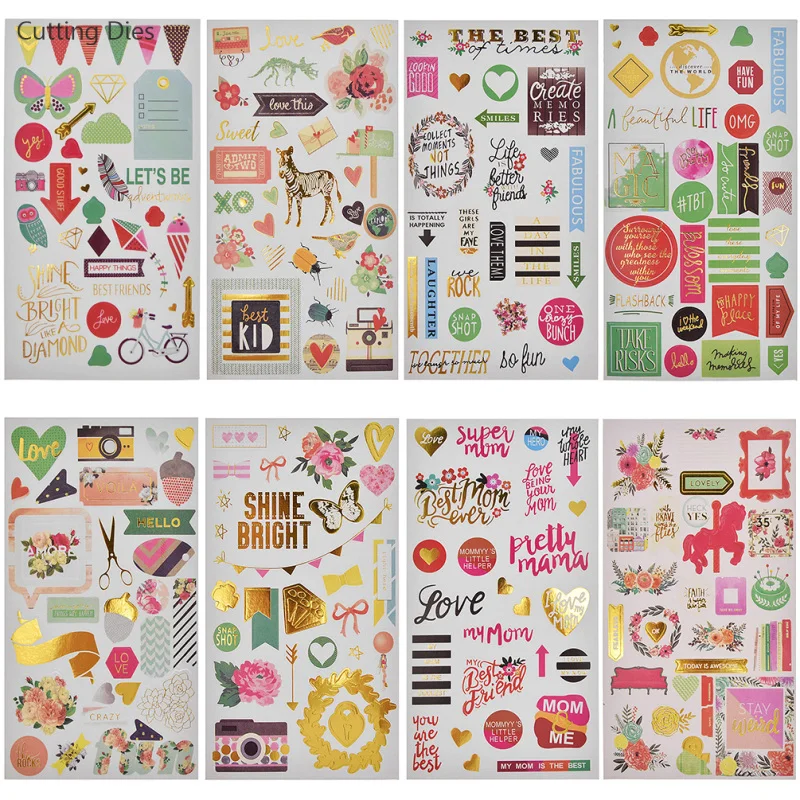

2019 New Love This Paper Word Letter Paper Stickers For Scrapbooking Happy Planner Card Making Journaling Project