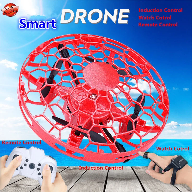 Электронный НЛО FlyingHand контроль индукции RC игрушка Дрон анти-осенний родитель-ребенок Взаимодействие 3D рулон внутри снаружи детская игрушка