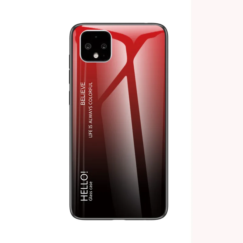 01 Градиент закаленное Стекло чехол для Google Pixel 4 3 3A 2 1 XL роскошный защитный кожаный чехол с функцией подставки крышка чехол для Google Pixel 4XL 3XL 2XL 1XL 3A XL - Цвет: 01