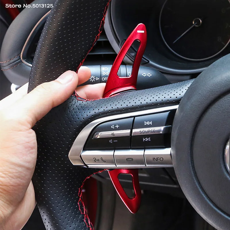 

Car Steering Wheel Shift Paddle Extension Aluminum Alloy For Mazda 3 Axela 2019 2020 2021 Auto Replacement Accessories