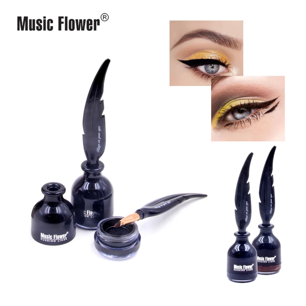 Music Flower Air Cushion Feather Ink Eyeliner Waterproof Not Smudge Eyeliner M5042