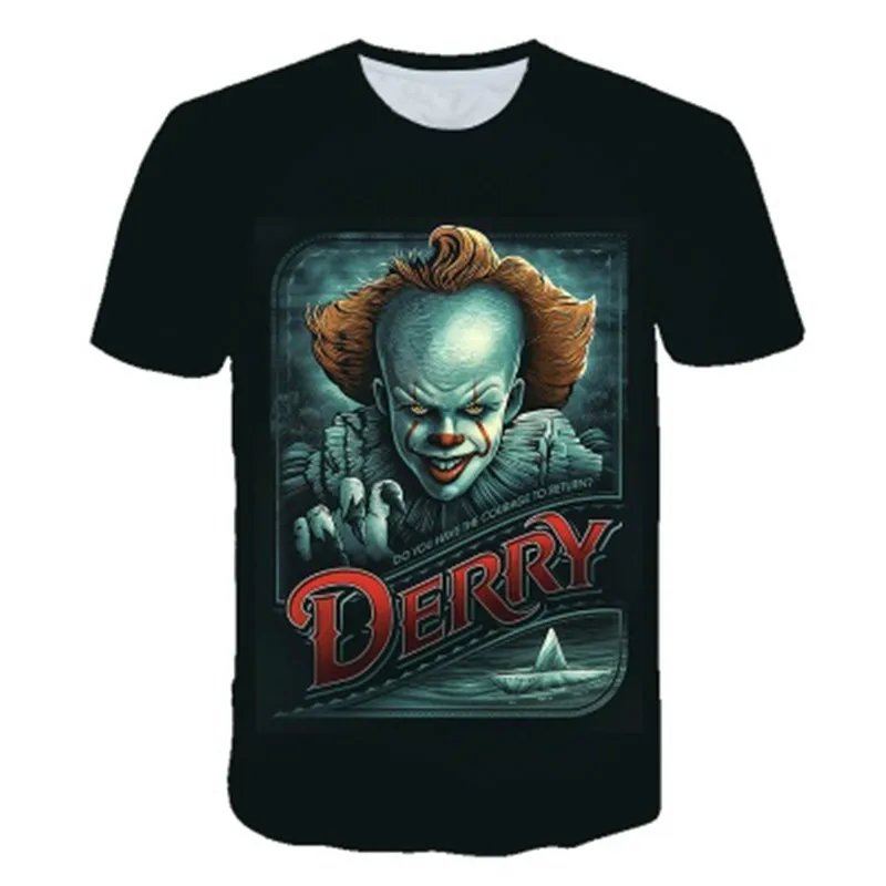 Ужасы друзья Pennywise Майкл Майерс Джейсон Вурхиз Хэллоуин 3D мужская футболка с рисунком/Женская Стивен Кинг Это уличная футболка крутая одежда - Цвет: TS11105