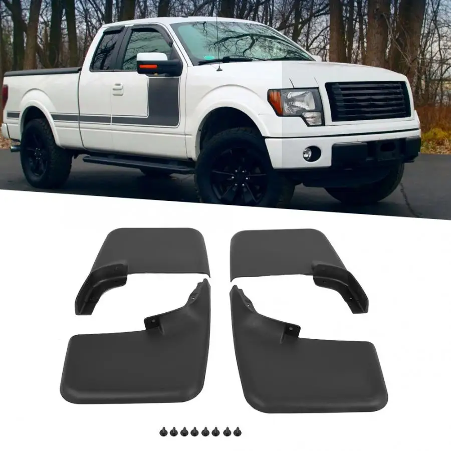 4 шт Автомобильные Брызговики Dirtboard брызговики подходит для ford f150 2004 2005 2006 2007 2008 2009 2010 2011 2012 2013 авто аксессуары
