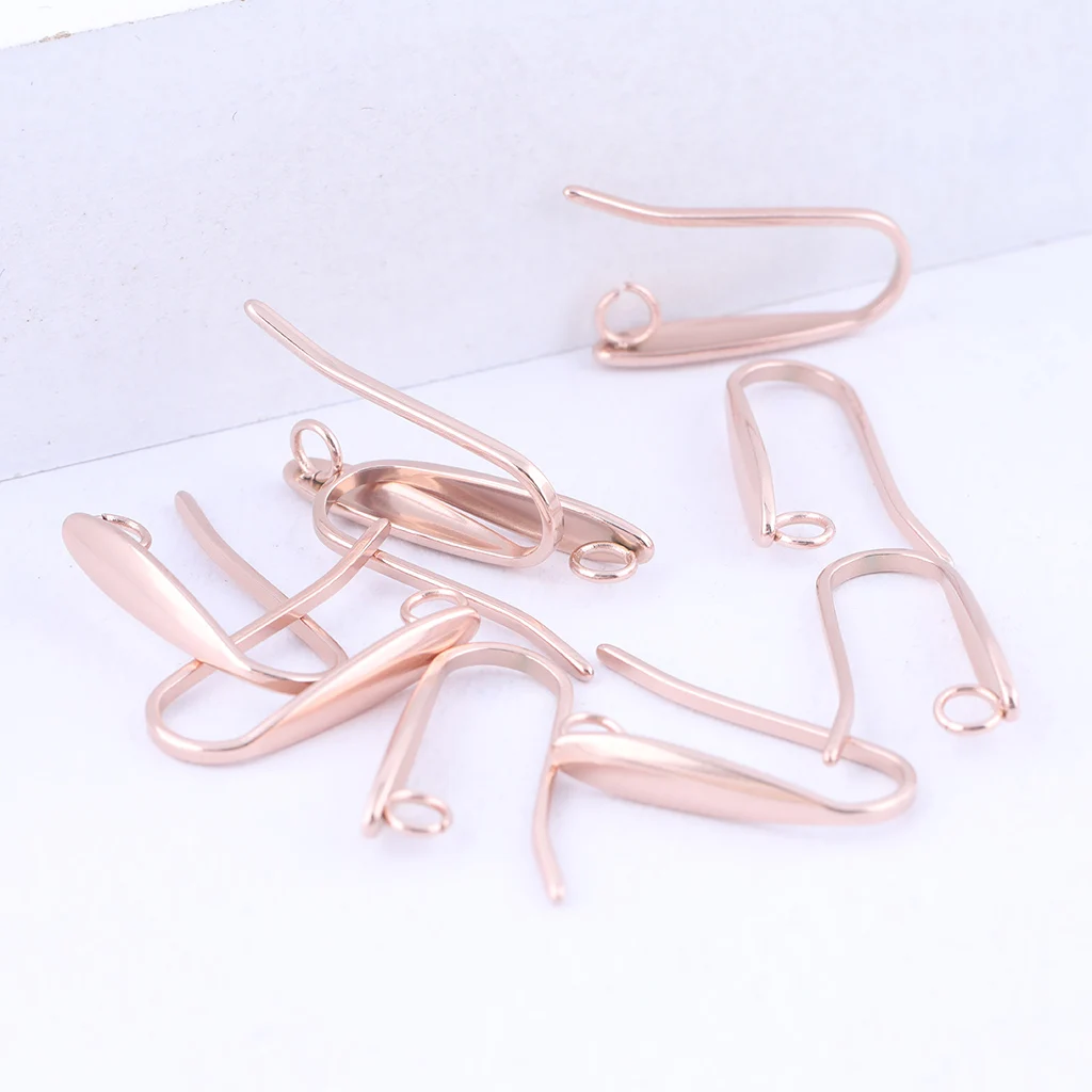 100 Crochets Pour Boucles D'Oreilles En Acier Inoxydable - Argent 18mm