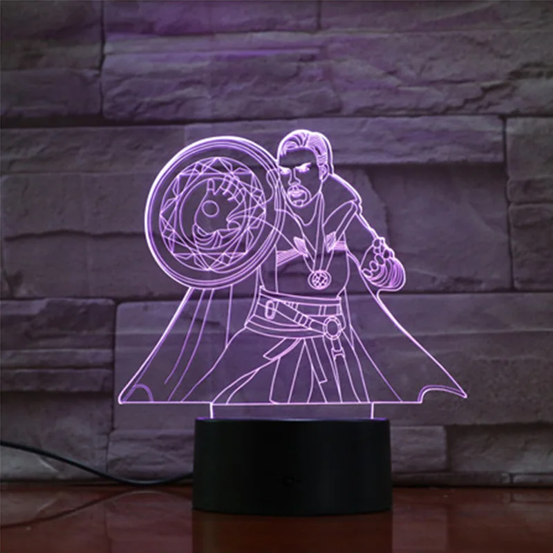 

Doctor Strange Lamp Avengers Endgame Party Decoration 3D Table Sleep Light Projection Nightlight Marvel Legends