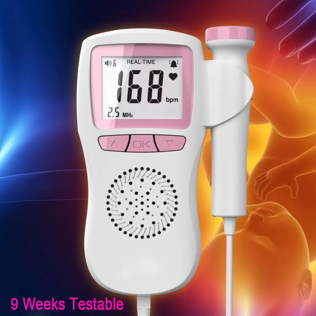 Fetal Doppler Upgraded Fetal Home Pregnancy Heart Rate Monitor Baby