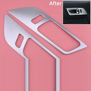 

1 Pair Silver Auto Interior Door Handle Cover Trim fit for Ford Mustang 2015 2016 2017 2018 2019 2020