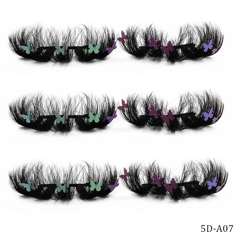Faux Mink 25mm Butterfly Eyelashes With Packaging Boxes Charming False Eyelashes Butterfly Lash
