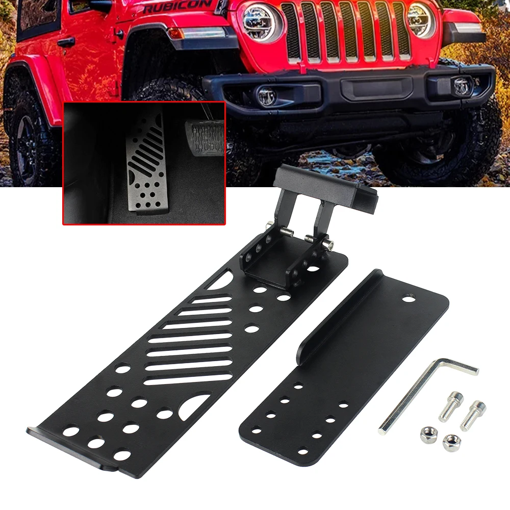 Автомобильная левая педаль для ног, черная левая педаль для Jeep Wrangler JL