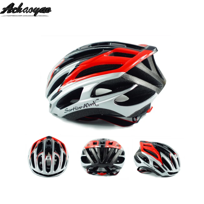 Велосипедный шлем для велоспорта Сверхлегкий kask EPS+ PC крышка MTB дорожный велосипед mt шлемы интегрально-плесень безопасно Кепка cascos Кепка ацетес casco - Цвет: black red