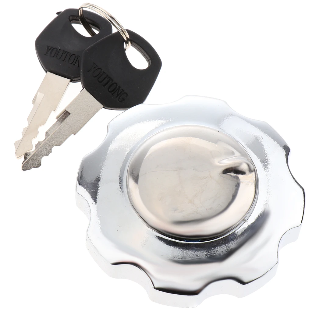Chrome Gas Tank Cover with Lock and keys Fit for Honda ZJ125 CG125