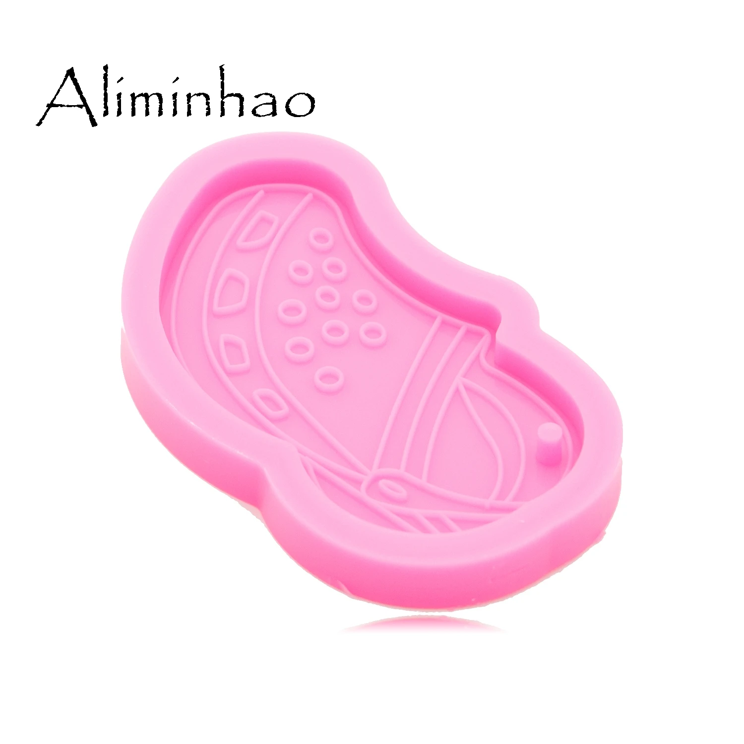 DY0910 Glänzend Flip Flop Silikon Formen, Schuh Harz Crafting Form, Silikon Form für Epoxy Schmuck, Der – Detail 3