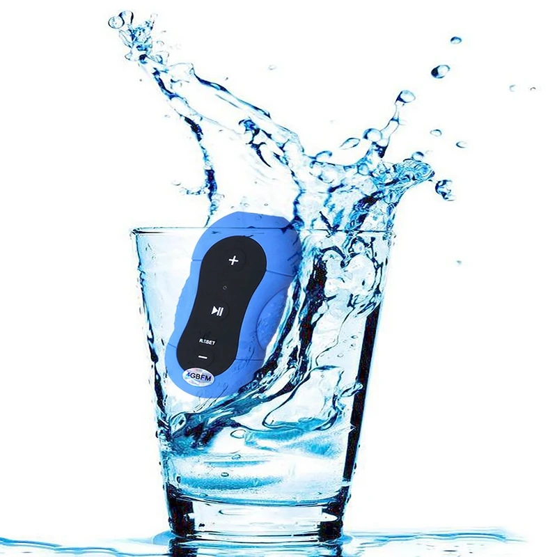 RISE-Mp3 Music Player Sports Stereo Bass Player For Swimming Diving Mp3 Player IP68 Waterproof