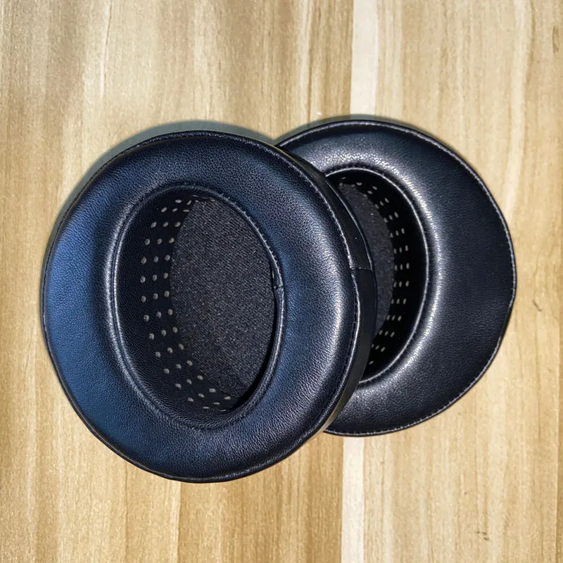 Fone de Ouvido Redondo para Fones de Ouvido 100 mm de Tamanho Feito de Couro com Espuma Viscoelástica Macia um Produto Original